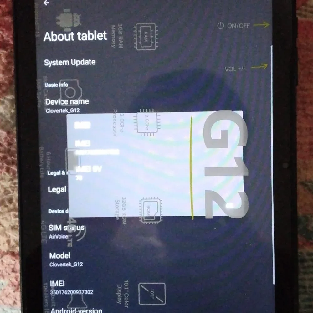 VERY LIGHTLY USED. 10 ILCH UNLOCKED 4G TABLET. HALF PRICE. I BLOCK TIME WASTERS.